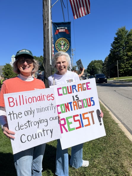 the only minority destroying our country’ and ‘Courage is contagious resist!’