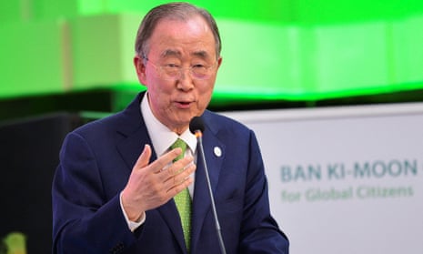Ban Ki-moon, chair of the Global Center on Adaptation, at the Africa Climate Summit in Nairobi