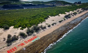 Protests about possible damage to the Great Barrier Reef helped persuade Deutsche Bank to withdraw from the Abbot Point coal port scheme in 2014.