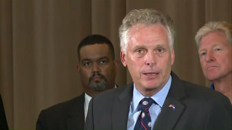 Virginia governor says 'go home' to white supremacists and nazis – video