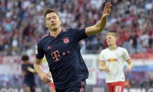 Bayern’s Robert Lewandowski has 10 league goals already this season.
