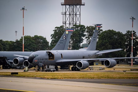 US aircraft at RAF Mildenhall.