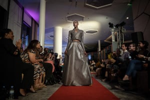 Prince Ngarambe models Karssh Collections during the Isano fashion show at Century Park, Kigali, Rwanda, in May 2022. This was Prince Ngarambe’s first professional fashion show. She worked alongside models from the LGBTQ community and Rwandans with disabilities to celebrate the International Day Against Homophobia, Transphobia and Biphobia. This event was supported by the European Union