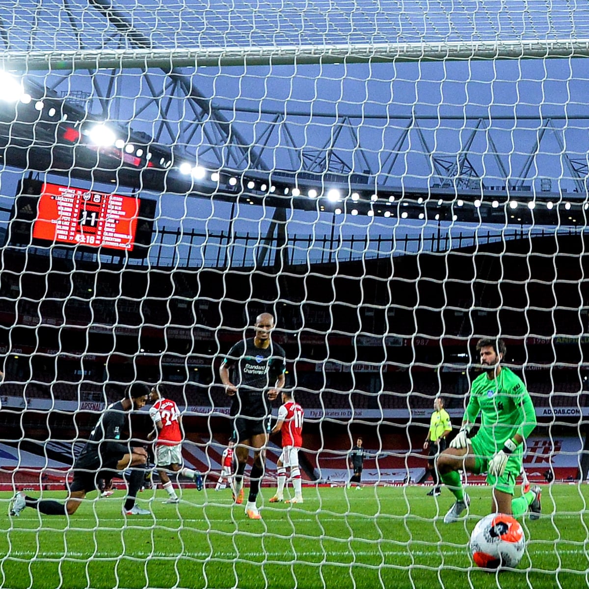 Arsenal S Lacazette And Nelson Make Liverpool Pay For Defensive Lapses Premier League The Guardian