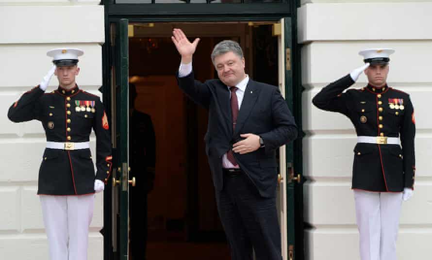 Ο Πέτρο Ποροσένκο φτάνει για δείπνο στον Λευκό Οίκο