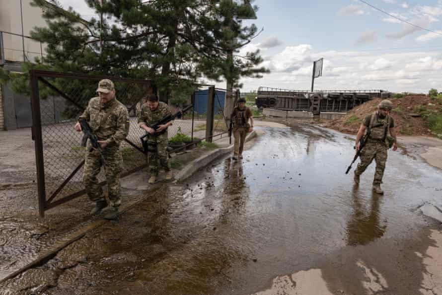 Members of Commander Konstantin Tszyu's 228th Battalion in Kharkiv Oblast.