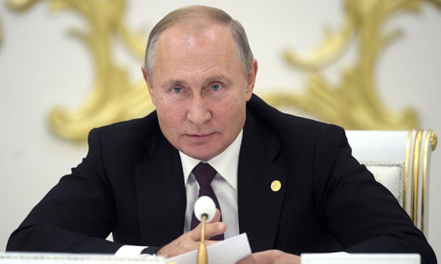 Vladimir Putin was speaking at a meeting of leaders of ex-Soviet states in Ashgabat.