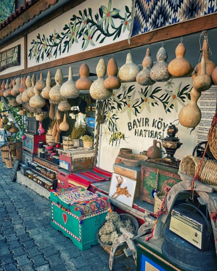 Holiday memories: crafts stall at the mountain village of Bayir.