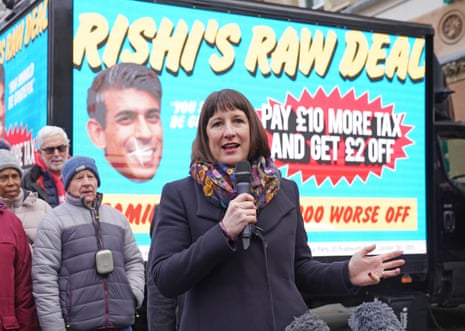 Rachel Reeves campaigning in Wellingborough today before the byelection.