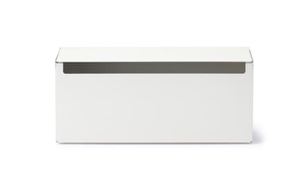 A Muji steel white cable organiser