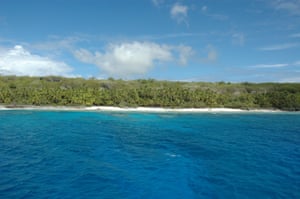 Unesco pictures of North West Beach on Henderson Island.