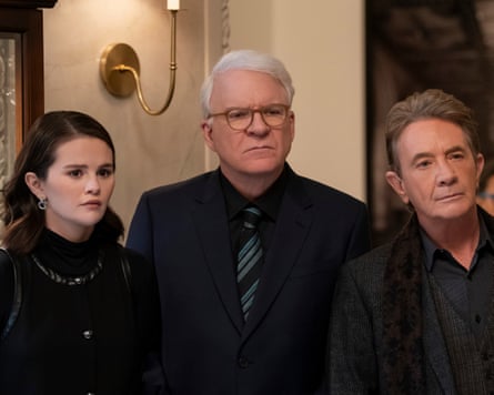 Selena Gomez, Steve Martin and Martin Short in Only Murders in the Building.