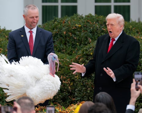 Donald Trump with a turkey