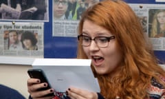 A level results at The Sixth Form College, Colchester.
Pupil Natasha Hay.
Photograph: Graham Turner.