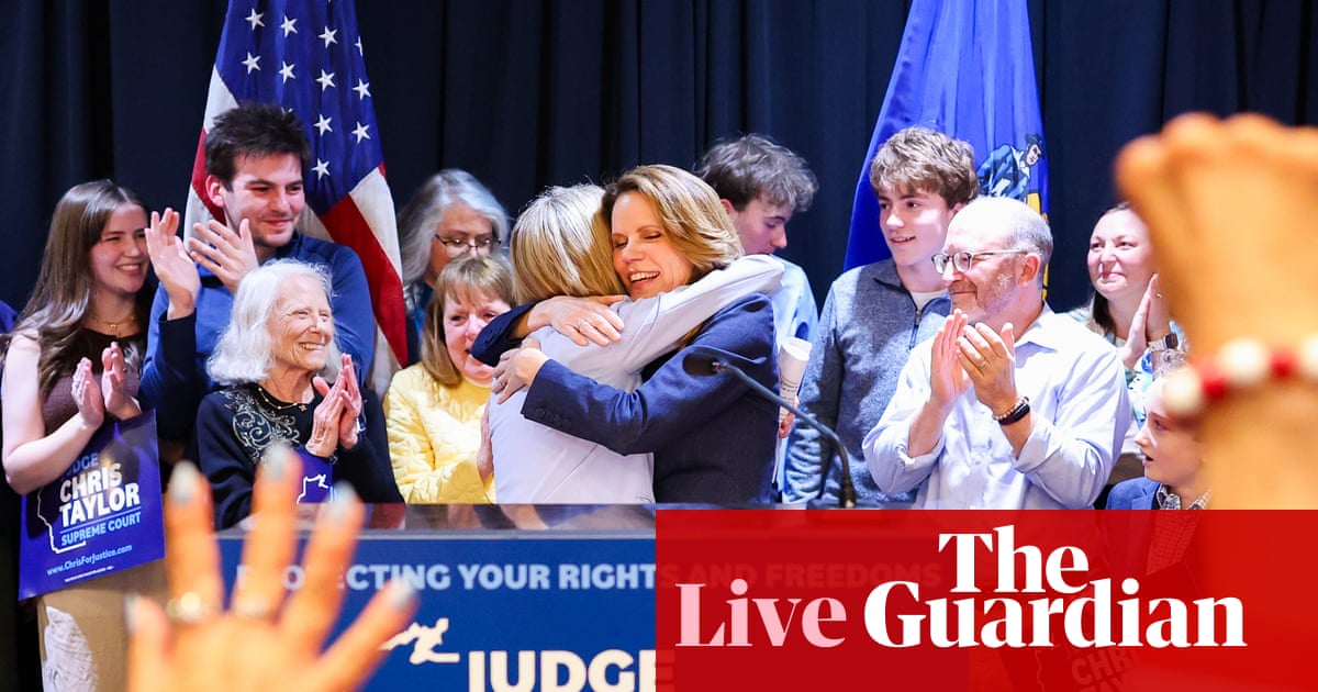 Liberal judge Chris Taylor wins election to Wisconsin supreme court – US politics live