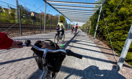 The first part of Germany’s planned 62-mile long bike expressway.