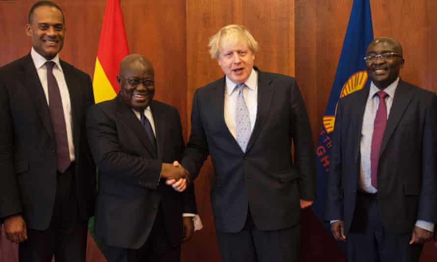 Boris Johnson with President Nana Akufo-Addo