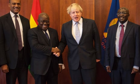 Boris Johnson and Nana Akufo-Addo