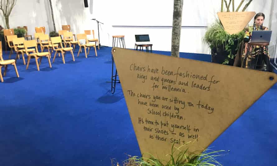 'Time to put yourself in their shoes': the classroom at the Great Big Lesson for Nature at Cop26, Glasgow