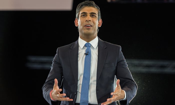 Tory leadership hopeful Rishi Sunak takes part in the final Conservative leadership election hustings in London on Wednesday