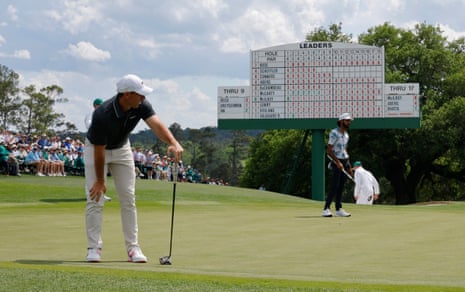 Rory McIlroy on the 18th.
