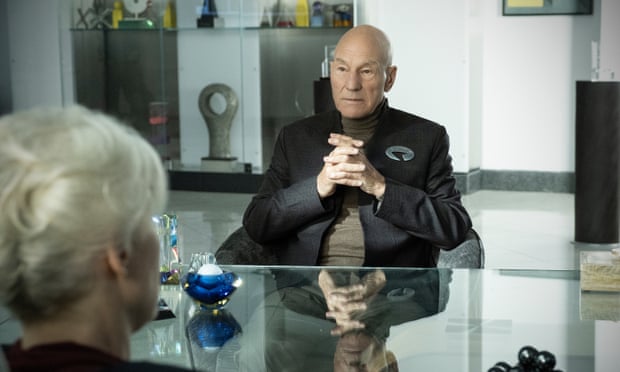 In the new Trek universe: Patrick Stewart as Jean-Luc Picard.