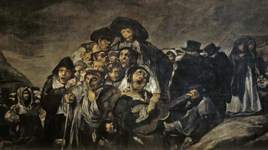 Disturbing … detail from A Pilgrimage to San Isidro.