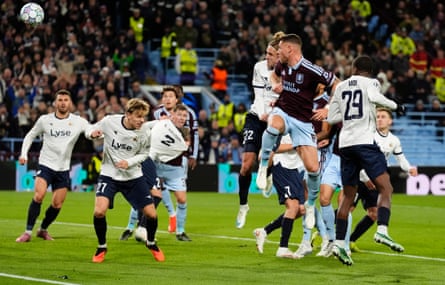 Ross Barkley scores Aston VillaâÂÂs first goal against Viking in the Champions League.