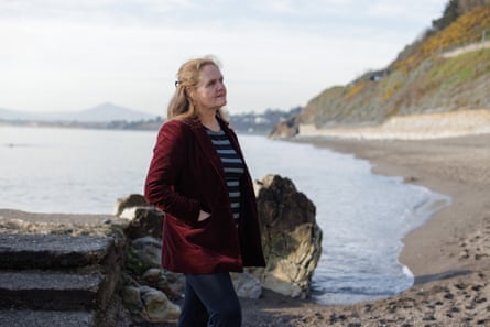 Mary Ann Kenny on a beach In Ireland