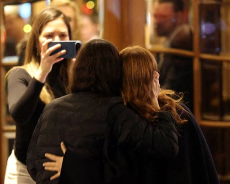 Nobel Peace Prize laureate Maria Corina Machado hugs her daughter Ana Corina Sosa Machado, who accepted the award on her behalf, in Oslo, Norway.