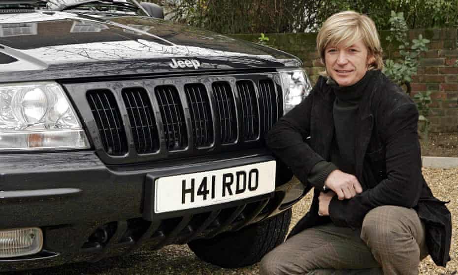 The hairdresser Nicky Clarke with his personalised number plate