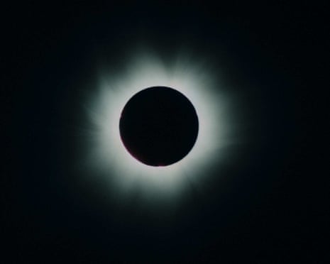 The sun is covered by the moon during the solar eclipse, in Paks, about 100kms south from the Hungarian capital.
