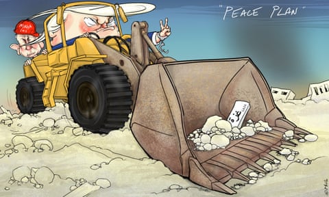Nicola Jennings on Donald Trump’s plans for Gaza – cartoon, panel 1