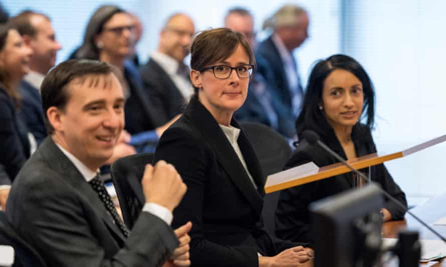 Mark Costello, Senior Counsel Rowena Orr, and Eloise Dais during the Royal Commission’s initial public hearing