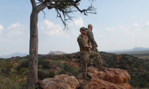 US military veterans patrol a reserve in Limpopo province