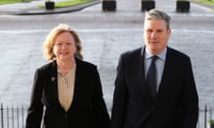 Angela Smith, Labour’s leader in the Lords, with Keir Starmer