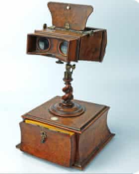 A stereoscope from the Victorian era