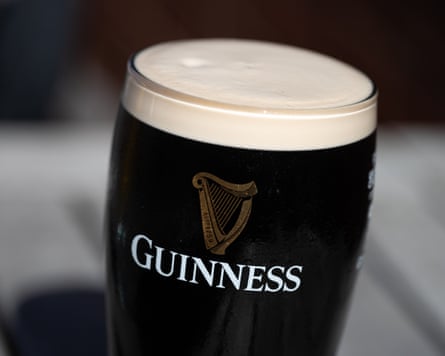 A pint of Guinness.