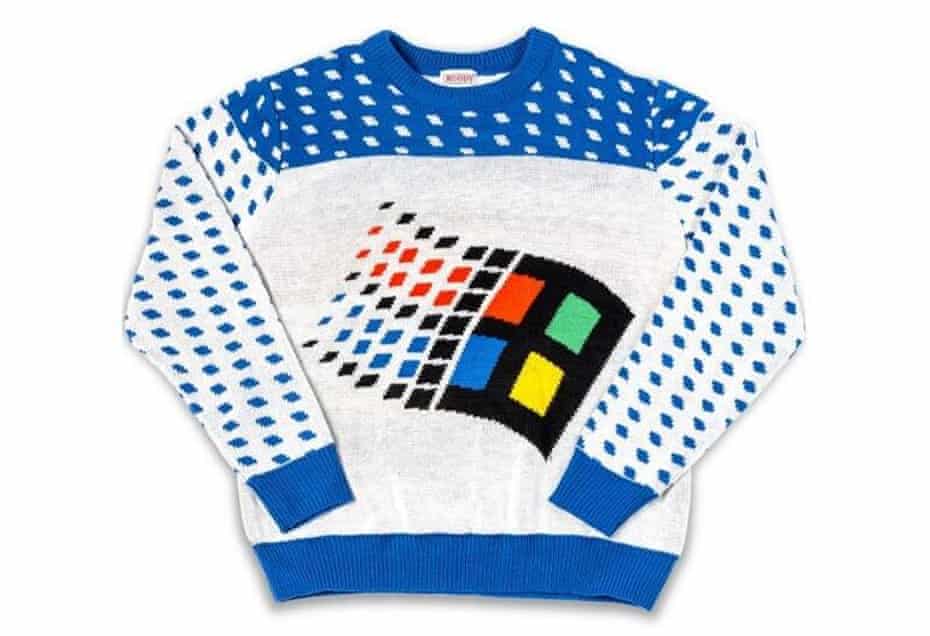 Microsoft has its own nostalgic Christmas sweater.