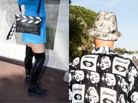 Composite picture showing Cannes fashion styling