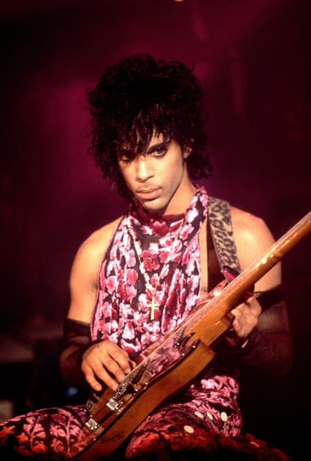 Prince celebrating his birthday and the release of Purple Rain in Minneapolis in 1984.