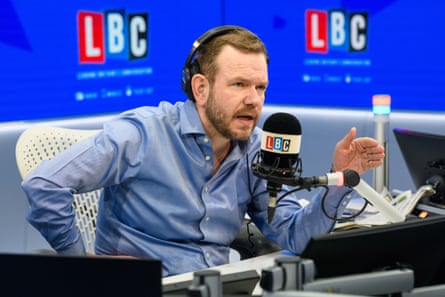 James O’Brien at work on LBC.