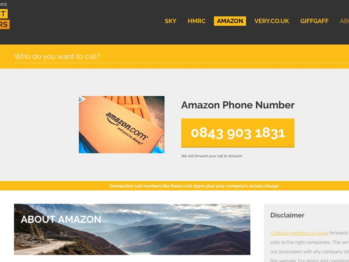 Amazon Customers Charged 62p A Minute For Calls To Premium Rate Number Money The Guardian Amazon Customers Charged 62p A Minute For Calls To Premium Rate Number Money The Guardian
