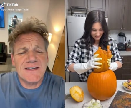 Ramsay baiting … @myjanebrain makes chicken in a pumpkin.
