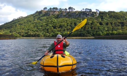 Tirio packrafting. River Conwy Mountains to sea packraft