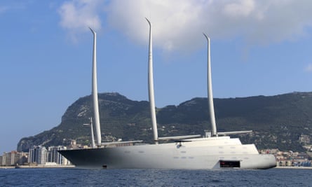 Sailing Yacht A detained over debt claim of€15m in Gibraltar.