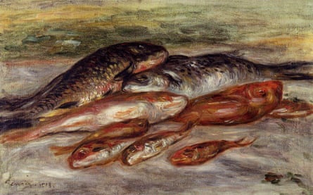 Natura morta con pesci, 1913, di Pierre-Auguste Renoir.