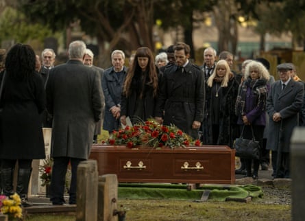 A funeral scene