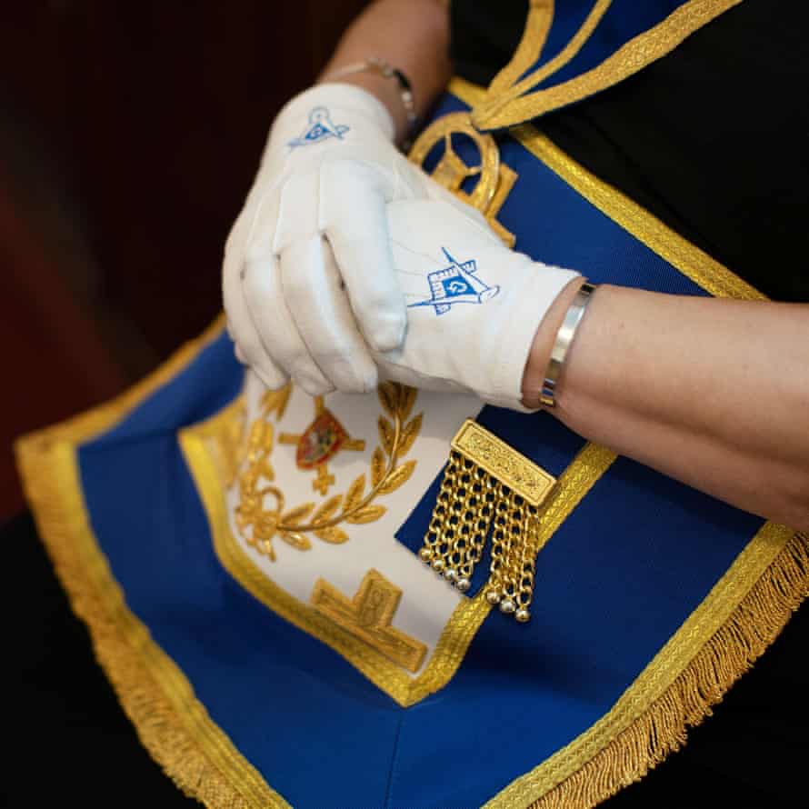The letter G, which stands for God and geometry, appears on various items in Freemasonry.