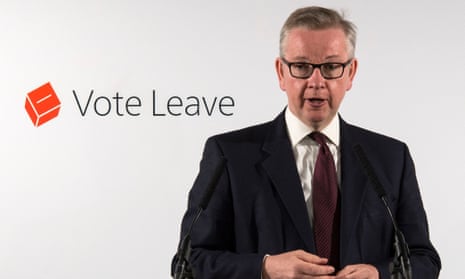 Michael Gove, the justice secretary, fronts the Vote Leave campaign.